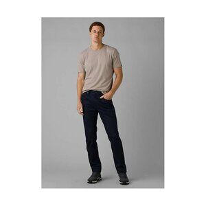 PrAna‎ Bridger Jean Indie Blue Mens 30/36 Slim Stretch Straight 5 Pocket Denim